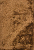 Chandra Rugs Naya 100% Polyester Hand-Woven Contemporary Shag Rug Brown/Beige 9' x 13'