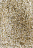 Chandra Rugs Naya 100% Polyester Hand-Woven Contemporary Shag Rug Tan/Beige 9' x 13'