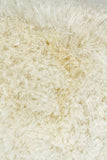Chandra Rugs Naya 100% Polyester Hand-Woven Contemporary Shag Rug White 9' x 13'