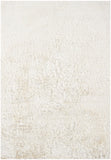 Chandra Rugs Naya 100% Polyester Hand-Woven Contemporary Shag Rug White 9' x 13'
