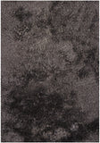 Chandra Rugs Naya 100% Polyester Hand-Woven Contemporary Shag Rug Grey/Brown 9' x 13'