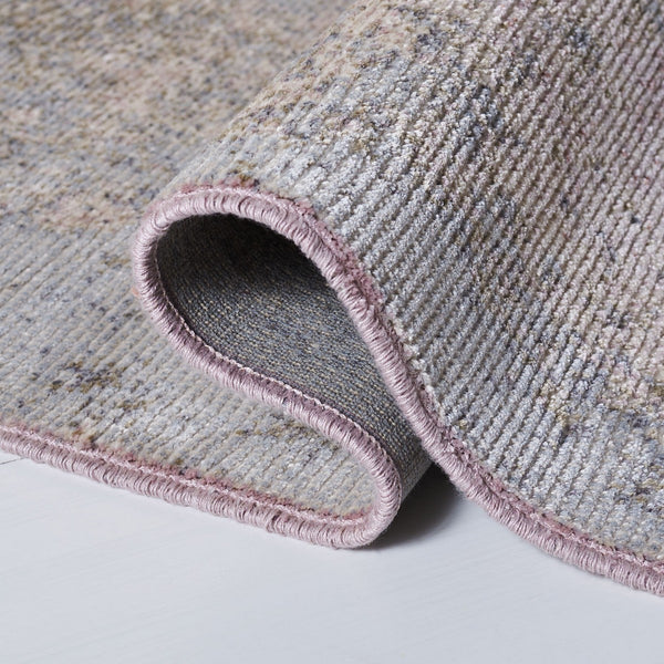 Noble 700 Noble 735  Power Loomed 45% Polyester, 55% Viscose Rug Pink / Cream