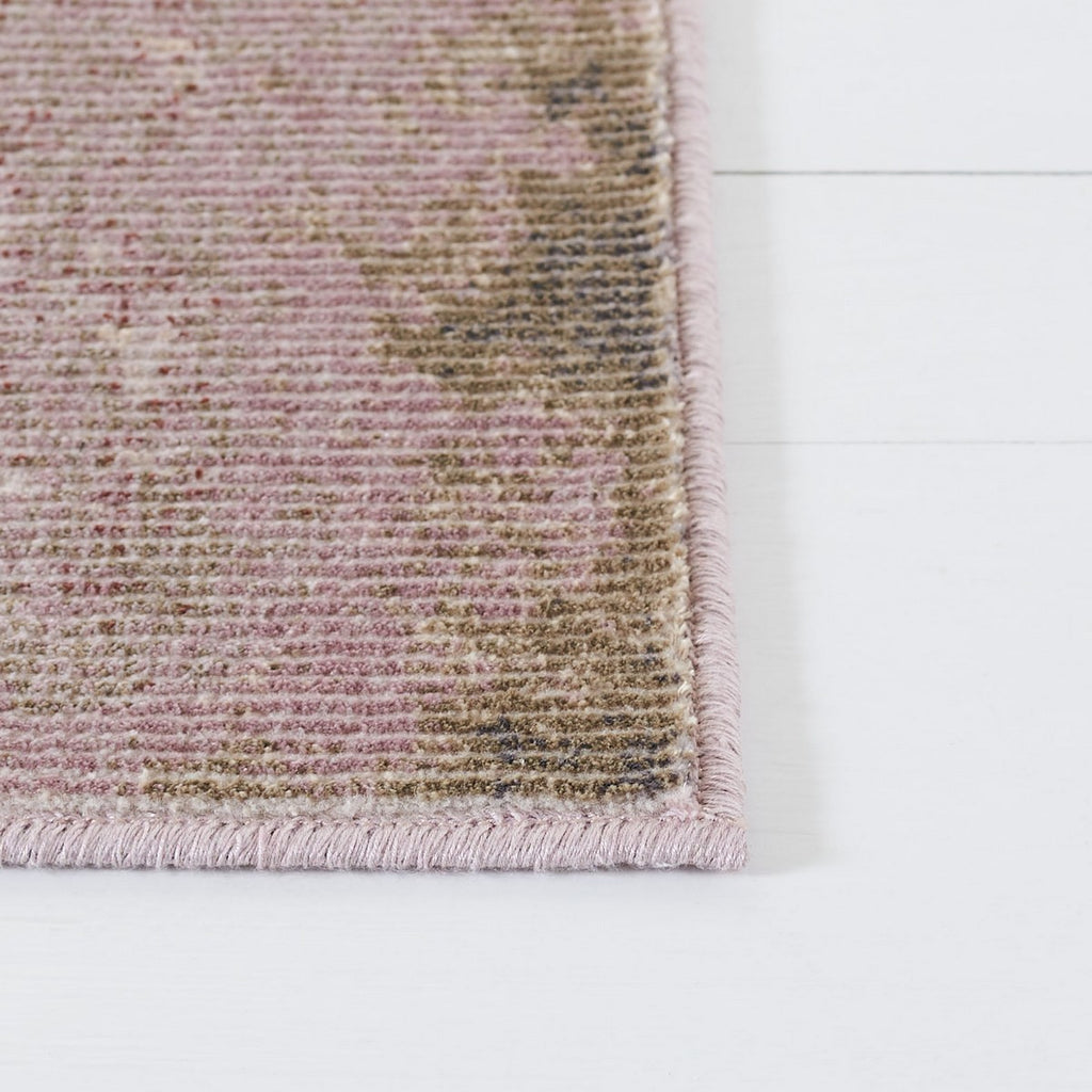 Noble 700 Noble 735  Power Loomed 45% Polyester, 55% Viscose Rug Pink / Cream