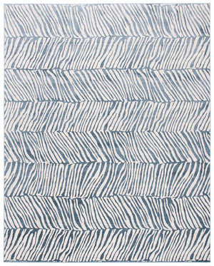 Noble 700 Noble 764  Power Loomed 45% Polyester, 55% Viscose Rug Light Blue / Grey