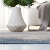 Noble 700 Noble 773  Power Loomed 45% Polyester, 55% Viscose Rug Light Blue / Grey