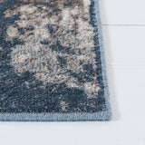 Noble 700 Noble 773  Power Loomed 45% Polyester, 55% Viscose Rug Light Blue / Grey