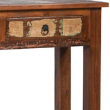 Dovetail Journee 58" Distressed Painted Reclaimed Hardwood 3-Drawer Storage Console Table NE437