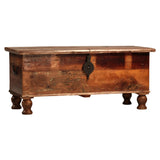 Dovetail Journee Distressed Painted Reclaimed Mango Bench NE97