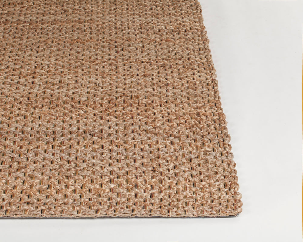Chandra Rugs Nena 100% Jute Hand-Woven Contemporary Rug Natural 7'9 x 10'6