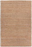 Chandra Rugs Nena 100% Jute Hand-Woven Contemporary Rug Natural 7'9 x 10'6