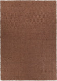 Chandra Rugs Nena 100% Jute Hand-Woven Contemporary Rug Brown 7'9 x 10'6