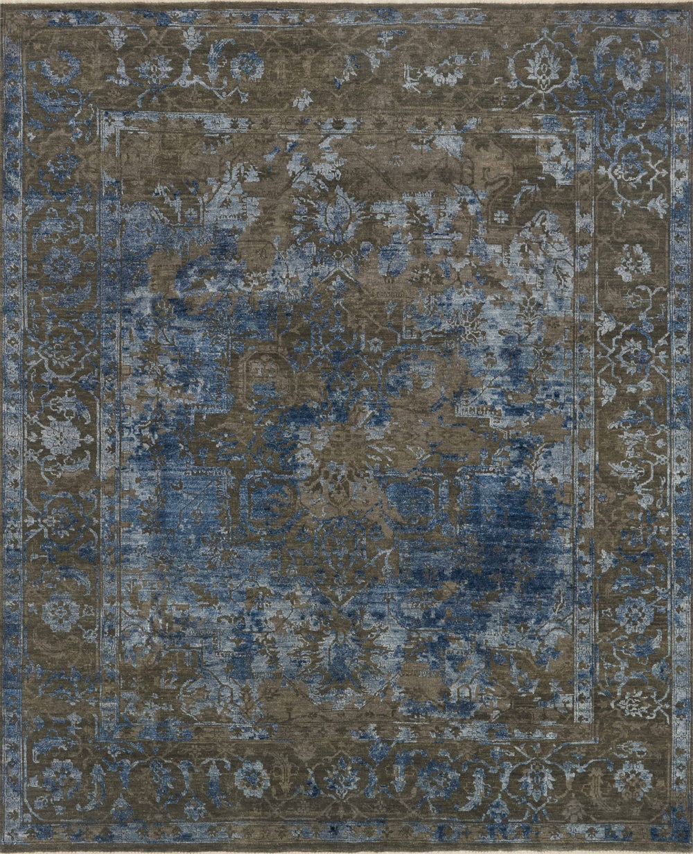 Loloi New Artifact NA-01 65% Wool, 35% Viscose from Bamboo Hand Knotted Transitional Rug NEWANA-01ASBB80A0