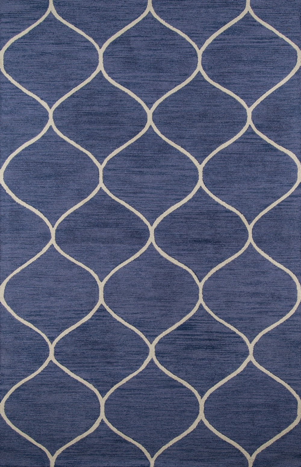 Momeni Newport NP-10 Hand Tufted Contemporary Geometric Indoor Area Rug Blue 9' x 12' NEWPONP-10BLU90C0
