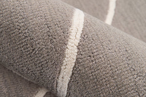 Momeni Newport NP-10 Hand Tufted Contemporary Geometric Indoor Area Rug Grey 9' x 12' NEWPONP-10GRY90C0