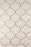 Momeni Newport NP-10 Hand Tufted Contemporary Geometric Indoor Area Rug Ivory 9' x 12' NEWPONP-10IVY90C0