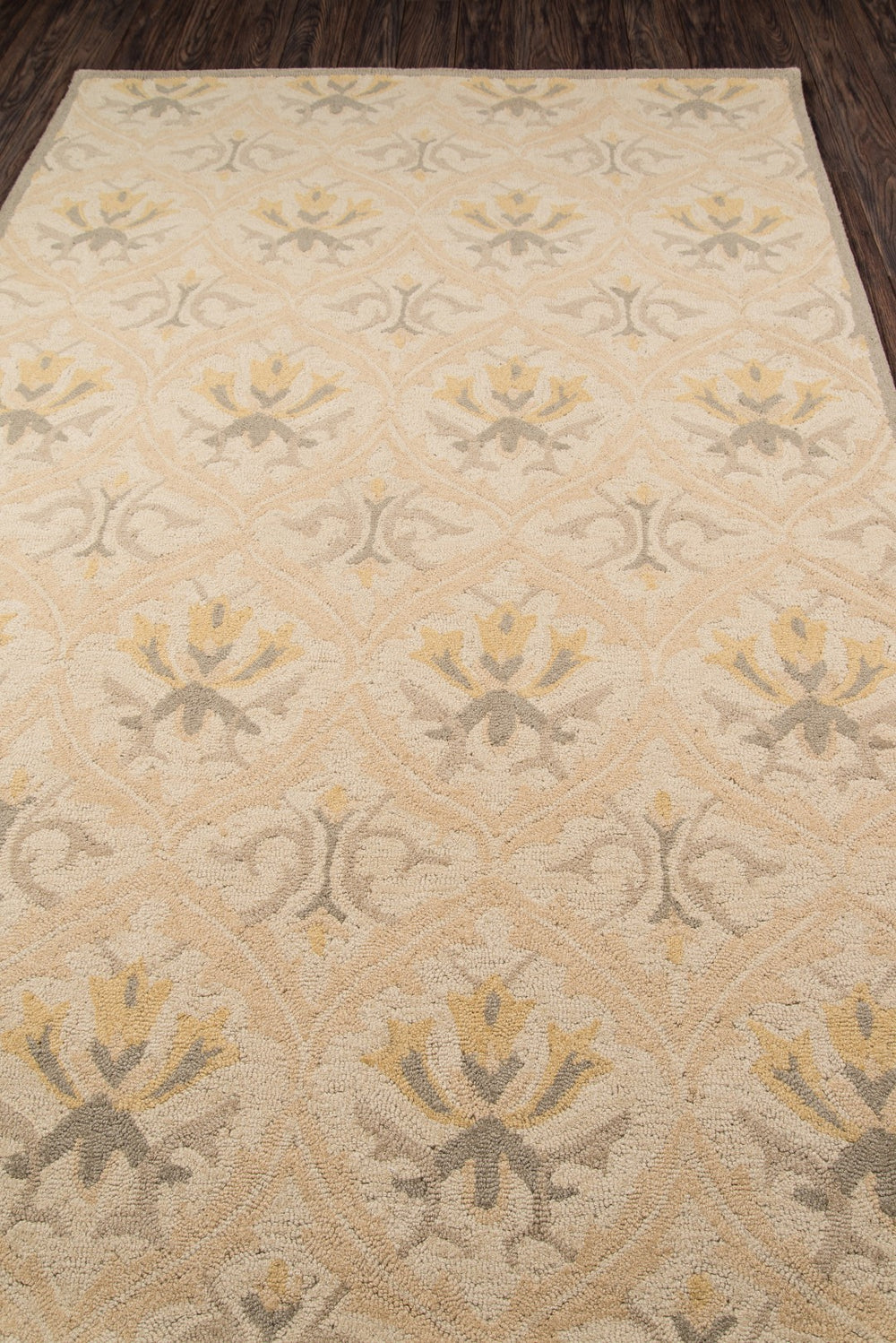 Momeni Newport NP-11 Hand Tufted Casual Floral Indoor Area Rug Beige 9' x 12' NEWPONP-11BGE90C0