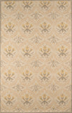 Momeni Newport NP-11 Hand Tufted Casual Floral Indoor Area Rug Beige 9' x 12' NEWPONP-11BGE90C0