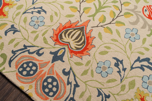 Momeni Newport NP-12 Hand Tufted Casual Floral Indoor Area Rug Multi 9' x 12' NEWPONP-12MTI90C0