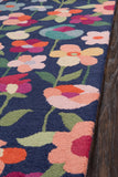 Momeni Newport NP-14 Hand Tufted Casual Floral Indoor Area Rug Navy 9' x 12' NEWPONP-14NVY90C0