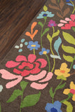 Momeni Newport NP-15 Hand Tufted Casual Floral Indoor Area Rug Brown 9' x 12' NEWPONP-15BRN90C0