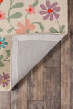 Momeni Newport NP-20 Hand Tufted Casual Floral Indoor Area Rug Ivory 9' x 12' NEWPONP-20IVY90C0
