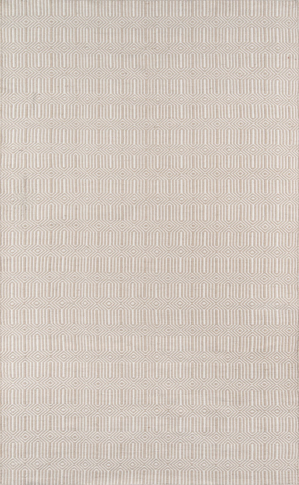 Momeni Erin Gates Newton NWT-1 Hand Woven Contemporary Geometric Indoor/Outdoor Area Rug Beige 9' x 12' NEWTONWT-1BGE90C0