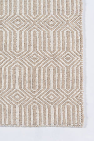 Momeni Erin Gates Newton NWT-1 Hand Woven Contemporary Geometric Indoor/Outdoor Area Rug Beige 9' x 12' NEWTONWT-1BGE90C0