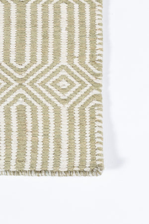 Momeni Erin Gates Newton NWT-1 Hand Woven Contemporary Geometric Indoor/Outdoor Area Rug Green 9' x 12' NEWTONWT-1GRN90C0