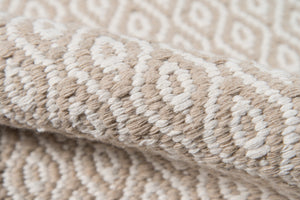 Momeni Erin Gates Newton NWT-3 Hand Woven Contemporary Geometric Indoor/Outdoor Area Rug Beige 9' x 12' NEWTONWT-3BGE90C0