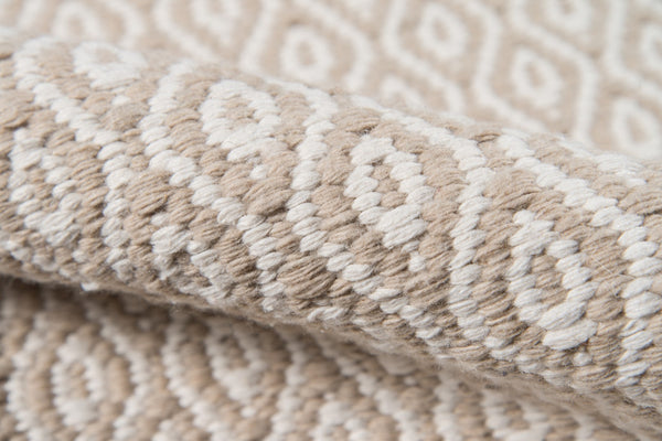 Momeni Erin Gates Newton NWT-3 Hand Woven Contemporary Geometric Indoor/Outdoor Area Rug Beige 9' x 12' NEWTONWT-3BGE90C0