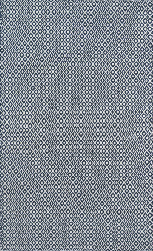 Momeni Erin Gates Newton NWT-3 Hand Woven Contemporary Geometric Indoor/Outdoor Area Rug Navy 9' x 12' NEWTONWT-3NVY90C0