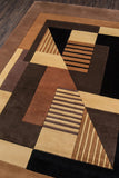 Momeni New Wave NW-06 Hand Tufted Contemporary Geometric Indoor Area Rug Gold 9'6" x 13'6" NEWWANW-06GLD96D6