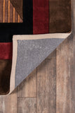 Momeni New Wave NW-06 Hand Tufted Contemporary Geometric Indoor Area Rug Pomegranate 9'6" x 13'6" NEWWANW-06POM96D6