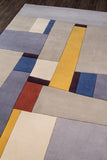 Momeni New Wave NW-23 Hand Tufted Contemporary Abstract Indoor Area Rug Grey 9'6" x 13'6" NEWWANW-23GRY96D6