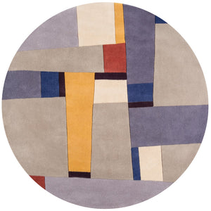 Momeni New Wave NW-23 Hand Tufted Contemporary Abstract Indoor Area Rug Grey 9'6" x 13'6" NEWWANW-23GRY96D6