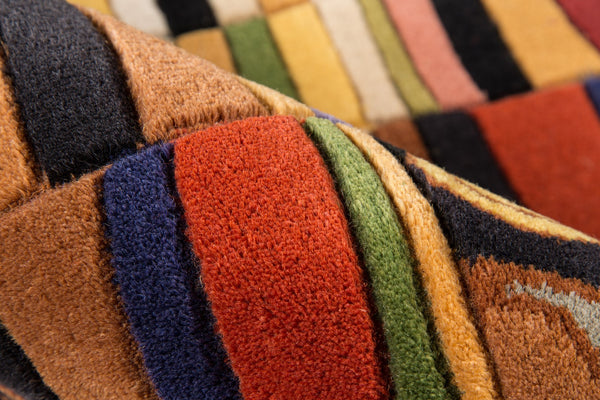 Momeni New Wave NW-33 Hand Tufted Contemporary Abstract Indoor Area Rug Black 9'6" x 13'6" NEWWANW-33BLK96D6