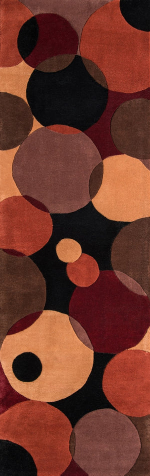 Momeni New Wave NW-37 Hand Tufted Contemporary Geometric Indoor Area Rug Black 9'6" x 13'6" NEWWANW-37BLK96D6