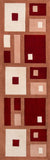 Momeni New Wave NW-50 Hand Tufted Contemporary Geometric Indoor Area Rug Red 9'6" x 13'6" NEWWANW-50RED96D6