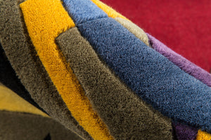 Momeni New Wave NW-61 Hand Tufted Contemporary Abstract Indoor Area Rug Multi 9'6" x 13'6" NEWWANW-61MTI96D6