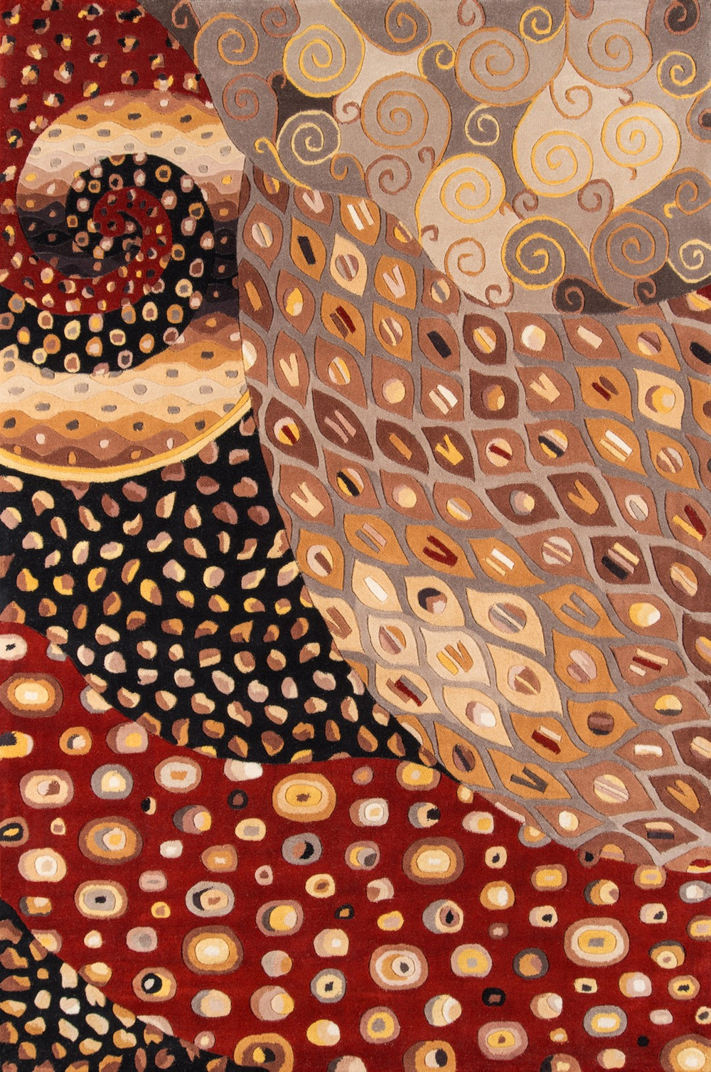 Momeni New Wave NW-71 Hand Tufted Contemporary Abstract Indoor Area Rug Multi 9'6" x 13'6" NEWWANW-71MTI96D6