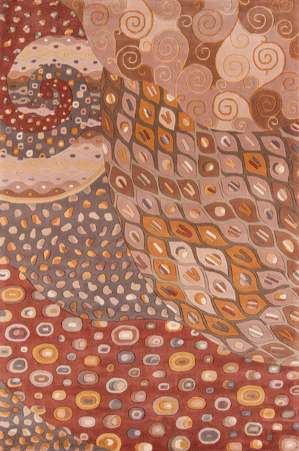 Momeni New Wave NW-71 Hand Tufted Contemporary Abstract Indoor Area Rug Natural 9'6" x 13'6" NEWWANW-71NAT96D6