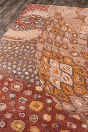 Momeni New Wave NW-71 Hand Tufted Contemporary Abstract Indoor Area Rug Natural 9'6" x 13'6" NEWWANW-71NAT96D6