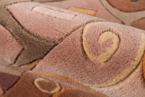 Momeni New Wave NW-71 Hand Tufted Contemporary Abstract Indoor Area Rug Natural 9'6" x 13'6" NEWWANW-71NAT96D6