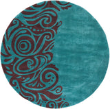 Momeni New Wave NW-88 Hand Tufted Contemporary Abstract Indoor Area Rug Turquoise 9'6" x 13'6" NEWWANW-88TQS96D6