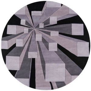 Momeni New Wave NW128 Hand Tufted Contemporary Geometric Indoor Area Rug Gotham 9'6" x 13'6" NEWWANW128GOT96D6