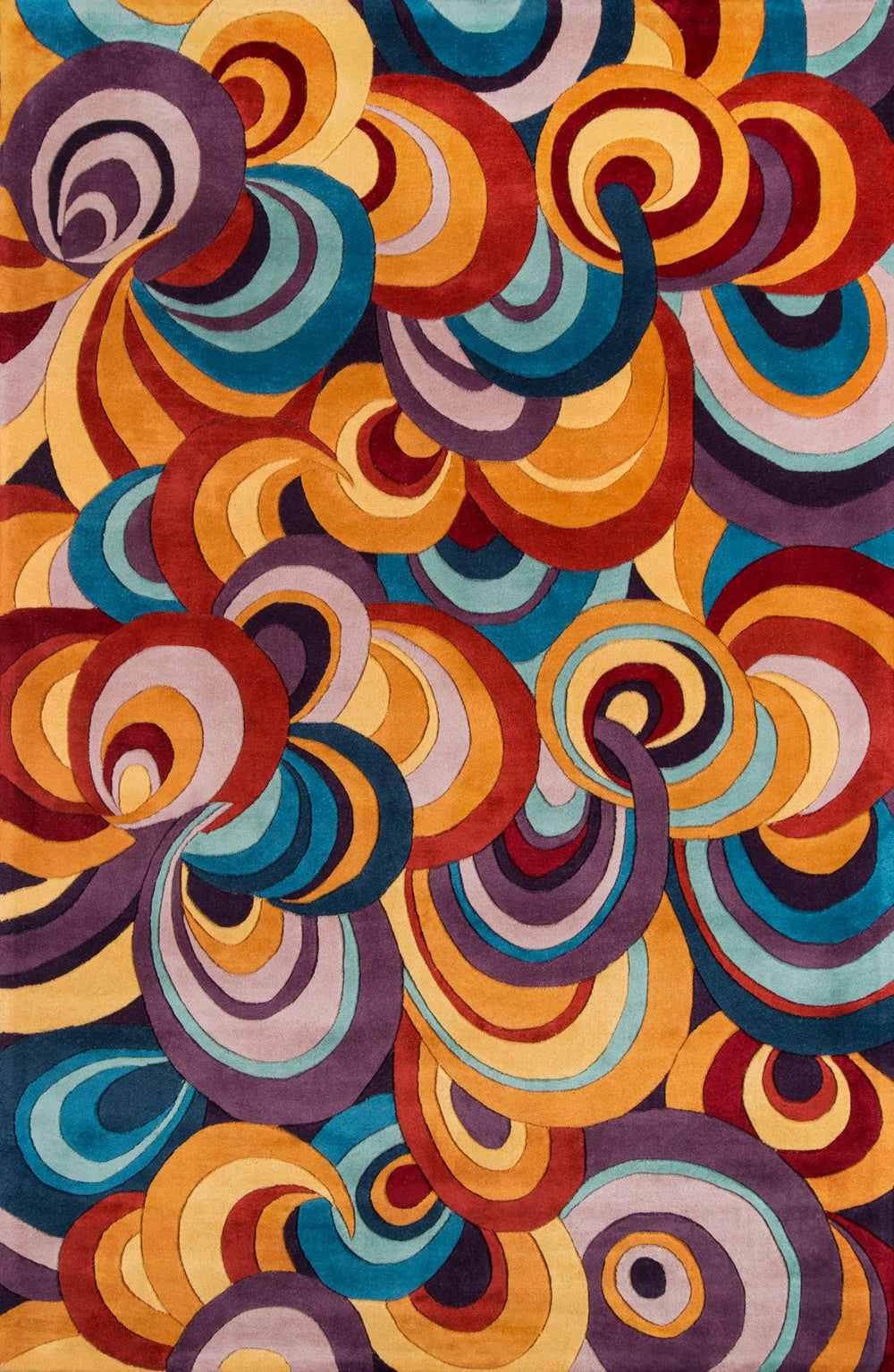 Momeni New Wave NW131 Hand Tufted Contemporary Geometric Indoor Area Rug Multi 9'6" x 13'6" NEWWANW131MTI96D6