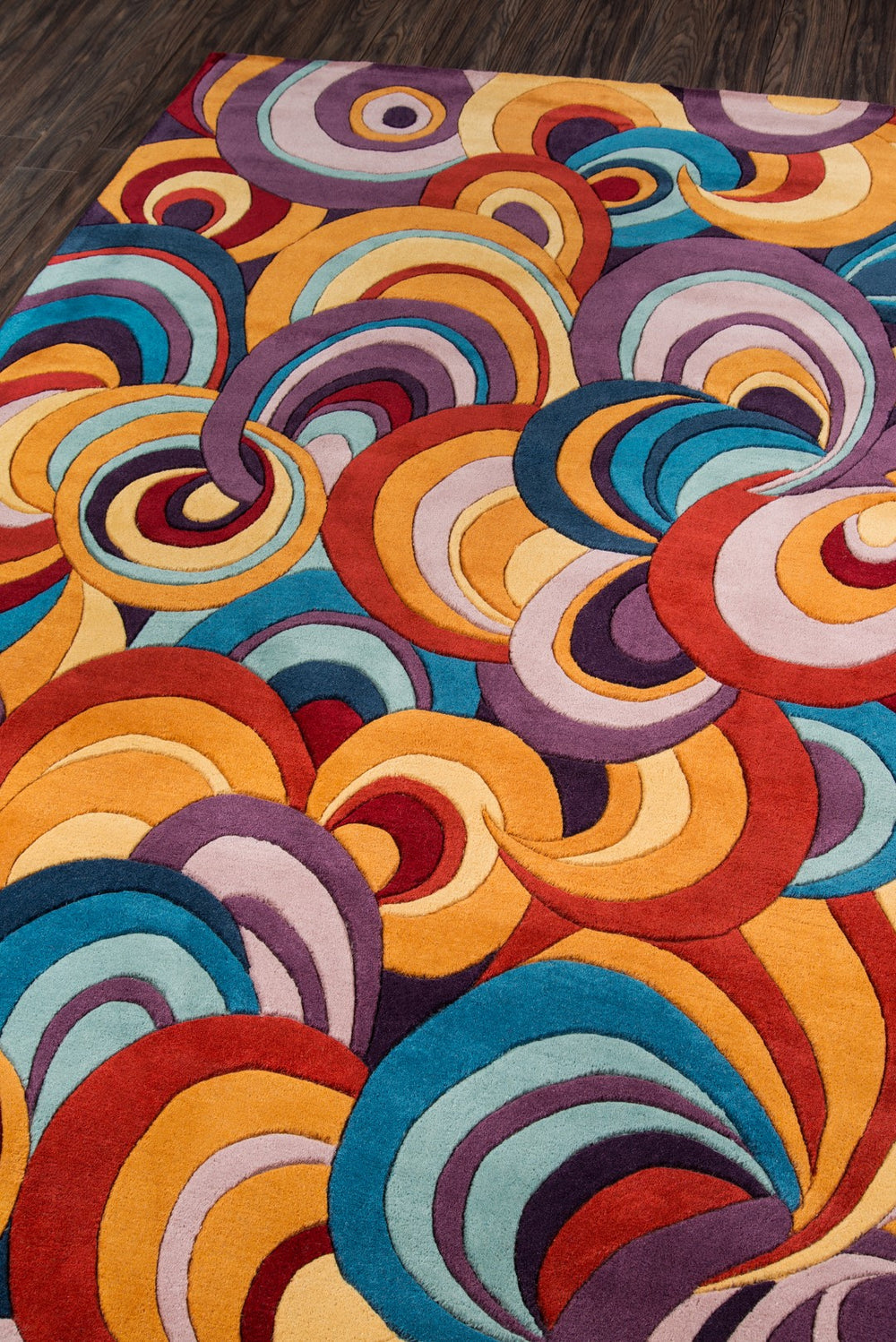 Momeni New Wave NW131 Hand Tufted Contemporary Geometric Indoor Area Rug Multi 9'6" x 13'6" NEWWANW131MTI96D6