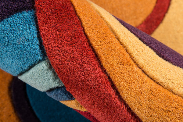 Momeni New Wave NW131 Hand Tufted Contemporary Geometric Indoor Area Rug Multi 9'6" x 13'6" NEWWANW131MTI96D6