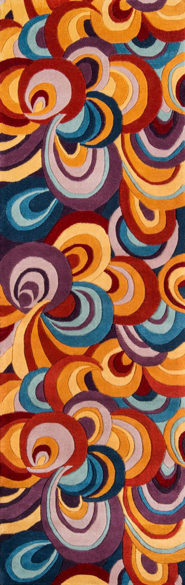 Momeni New Wave NW131 Hand Tufted Contemporary Geometric Indoor Area Rug Multi 9'6" x 13'6" NEWWANW131MTI96D6