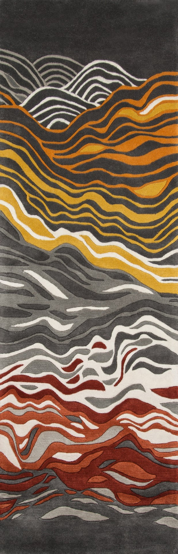 Momeni New Wave NW144 Hand Tufted Contemporary Abstract Indoor Area Rug Grey 9'6" x 13'6" NEWWANW144GRY96D6